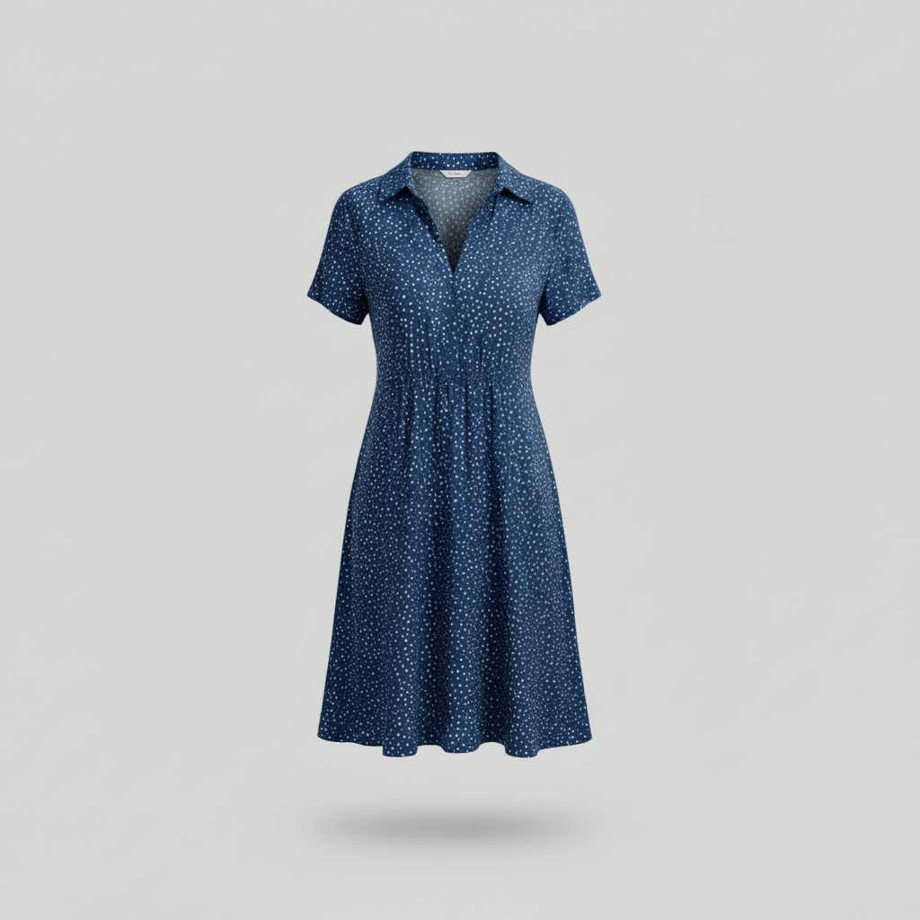 Abito Chemisier Donna Elegante a Maniche Corte | Abbigliamento Donna