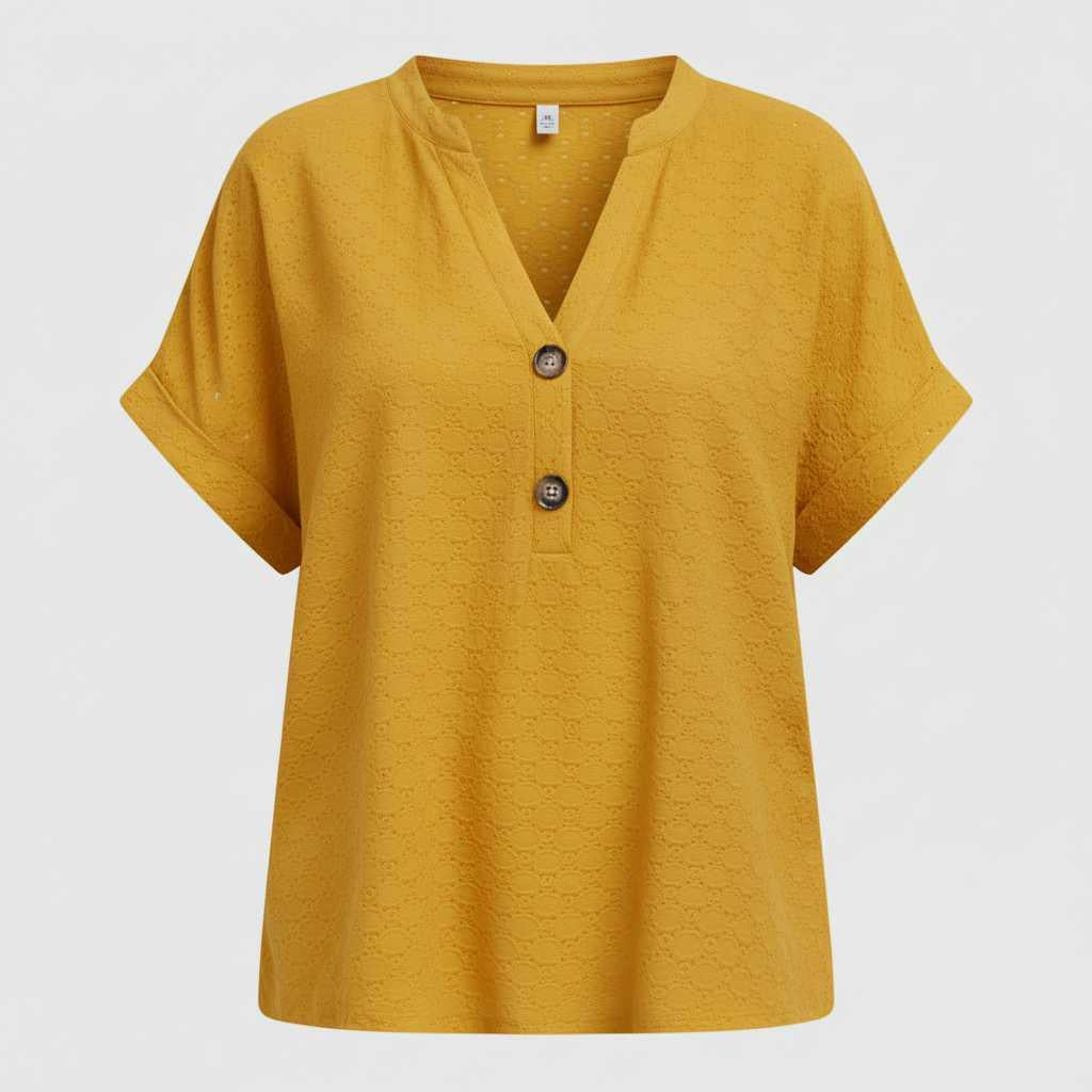 Top Donna Scollo a V Maniche Corte | Casual Estivo