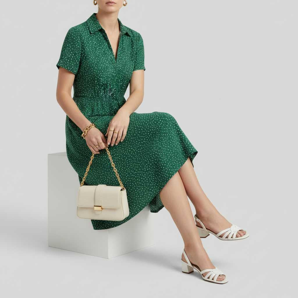 Abito Chemisier Donna Elegante a Maniche Corte | Abbigliamento Donna