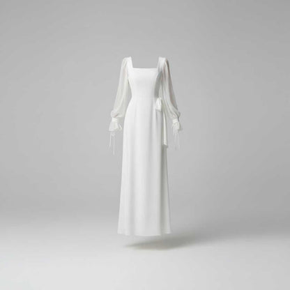 Abito Elegante da Donna | Maxi Abito a Maniche Lunghe