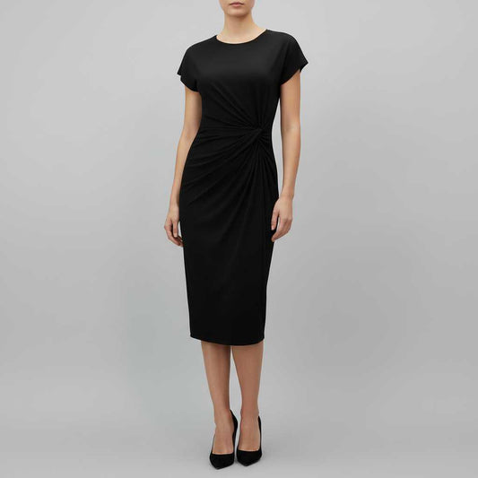 Abito Elegante da Donna Midi a Maniche Corte | Abito Cerimonia