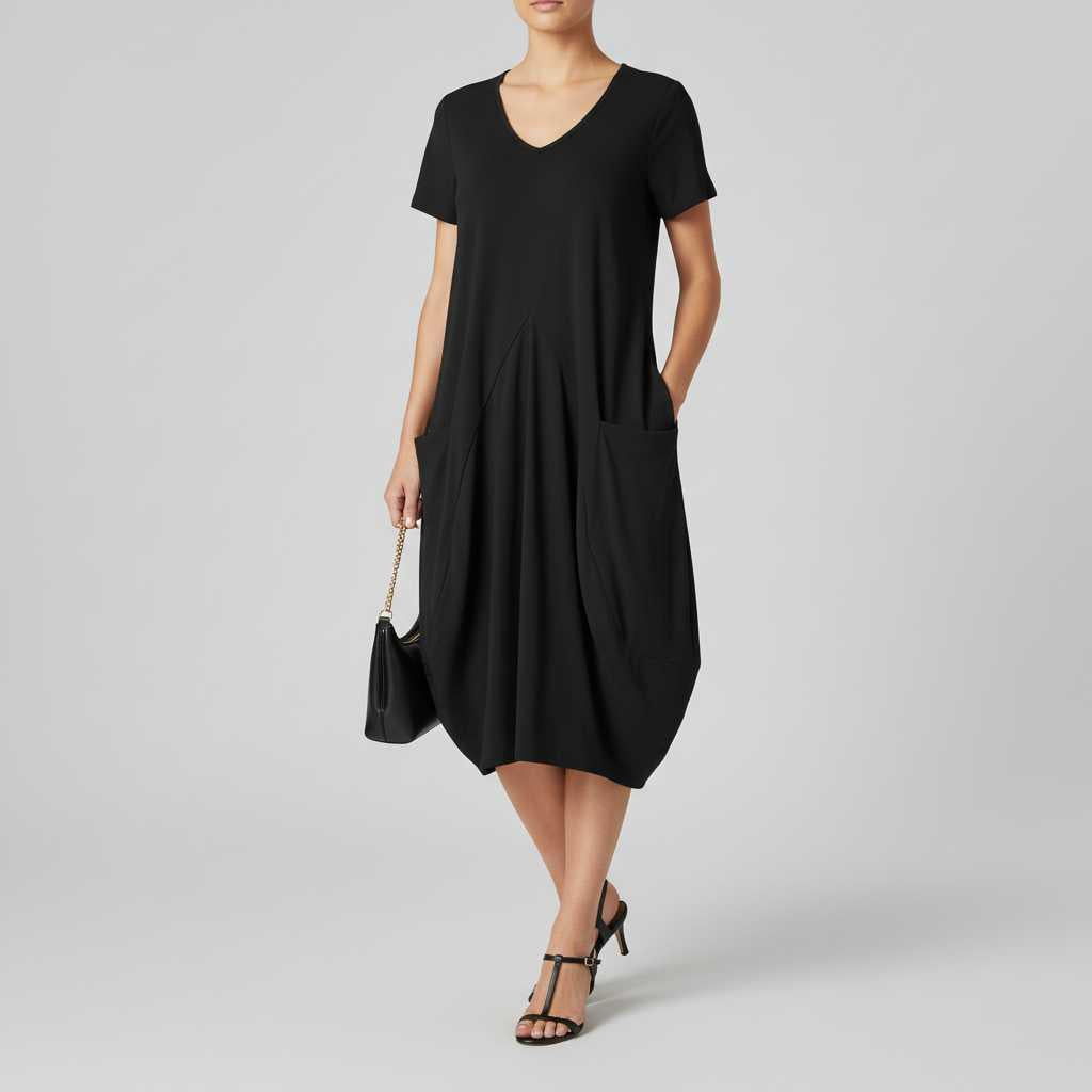 Abito Estivo Ampio con Girocollo | Vestiti Estivi Donna
