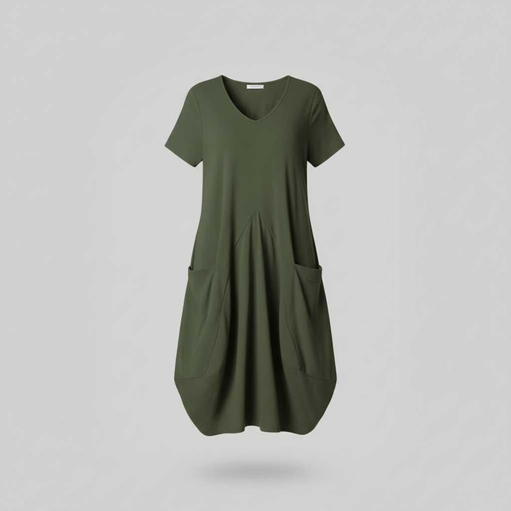 Abito Estivo Ampio con Girocollo | Vestiti Estivi Donna