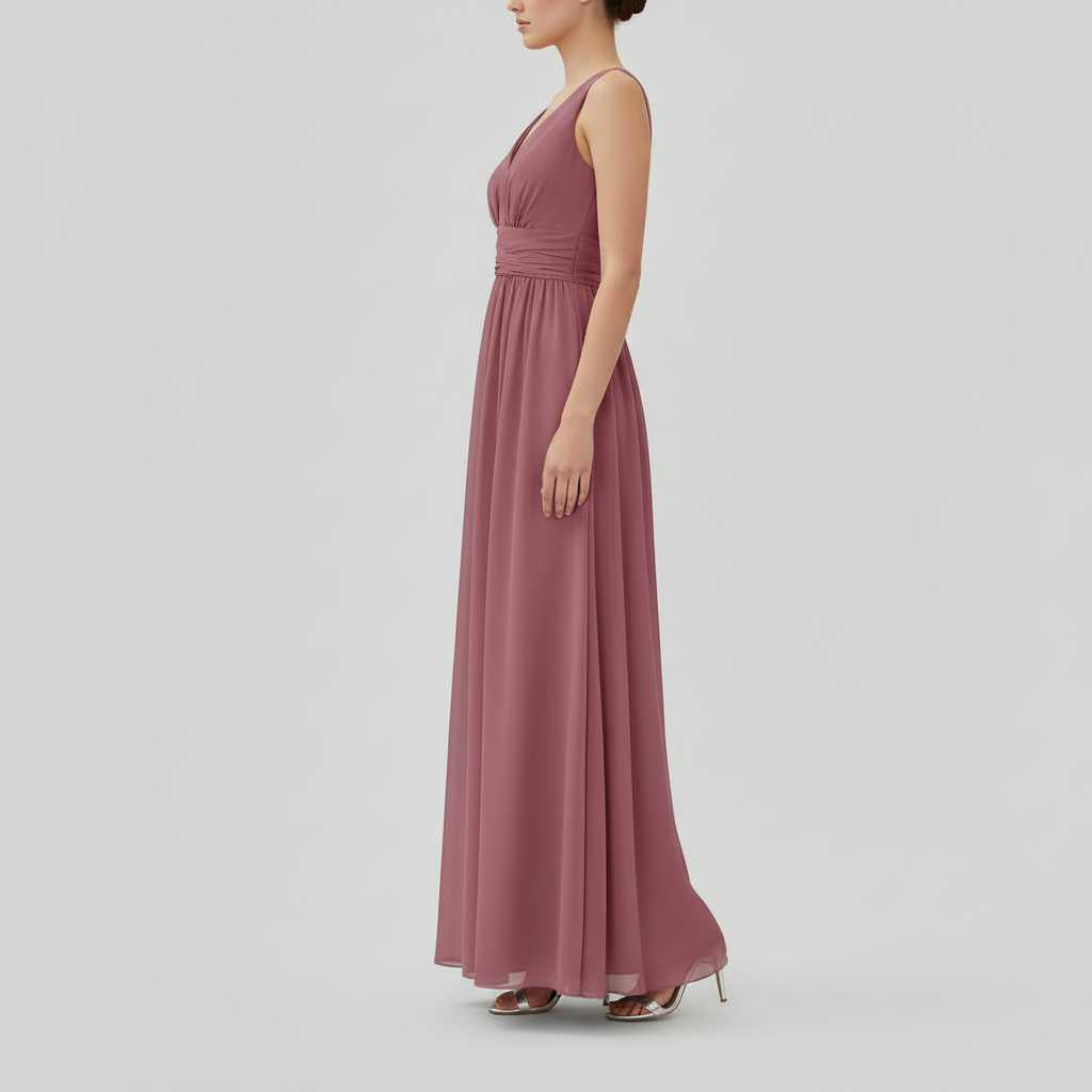 Abito Maxi Scollo a V Donna | Elegante e Versatile
