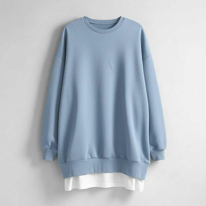 Felpa Girocollo Oversize Donna | Maniche Lunghe Comfort