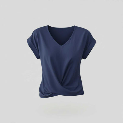 Top Elegante a Maniche Corte Donna | Camicetta Scollo a V