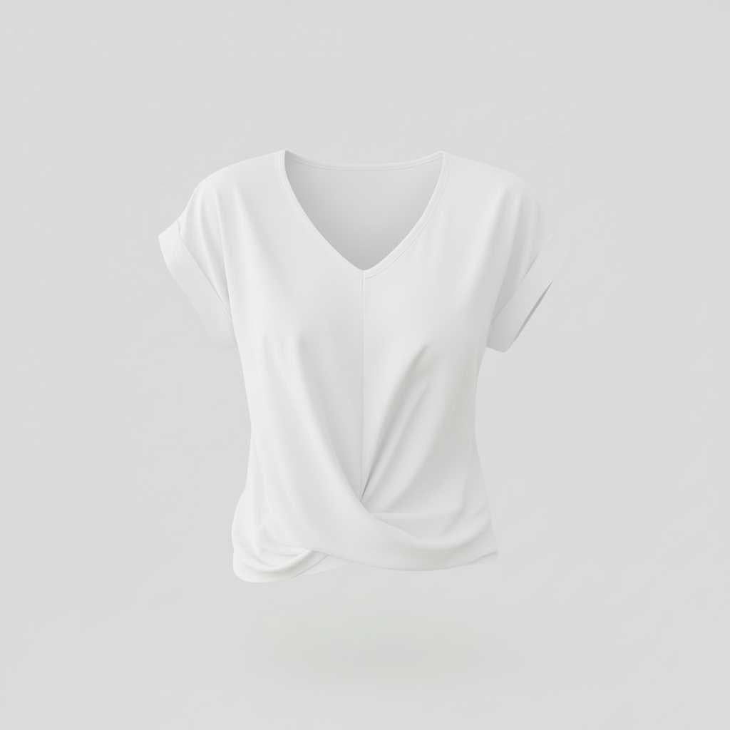 Top Elegante a Maniche Corte Donna | Camicetta Scollo a V