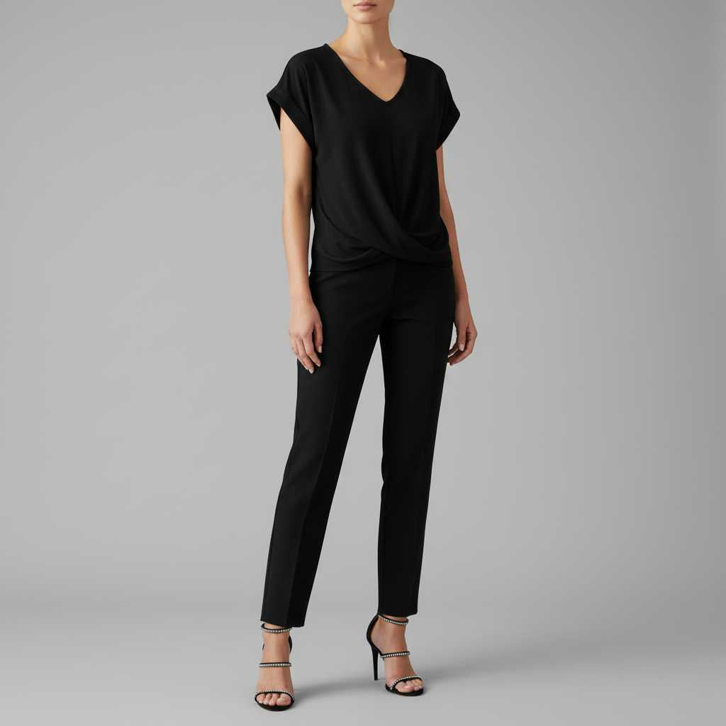 Top Elegante a Maniche Corte Donna | Camicetta Scollo a V